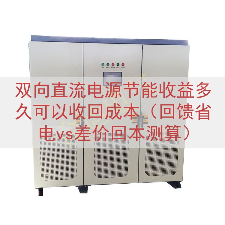 双向直流电源节能收益多久可以收回成本（回馈省电vs差价回本测算）